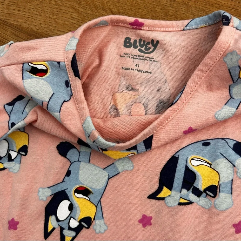 Disney adorable Pink and blue Bluey dress